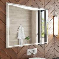 Зеркало Vigo Eva Luxe 60 с подсветкой и часами Хром