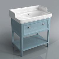 Тумба под раковину Kerama Marazzi Provence 80 1 ящик, 1 полка Синяя