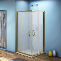Душевой уголок Good Door Jazze CR-90-G-BR 90x90 профиль Бронза стекло Grape