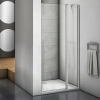 Душевая дверь в нишу Good Door Mokka WTW-110-C-WE 110 профиль Алюминий белый стекло прозрачное