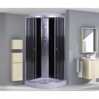Душевая кабина Niagara NG-4502-08 100х100 стекло матовое задняя стенка Черная