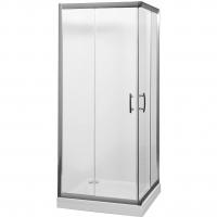 Душевой уголок Aquanet Alfa Cube NAA1142 100x100 00185041 профиль Хром стекло прозрачное