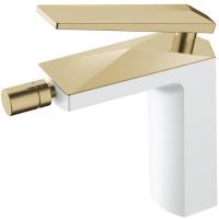 Смеситель для биде Boheme Venturo 386-W Белый Золото