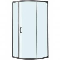 Душевой уголок AM.PM Bliss L 90x90 W53G-315-090MG64 радиальный профиль матовый Хром стекло тонированное