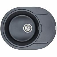 Кухонная мойка Paulmark Oval 65 PM316502-BLM Черный металлик