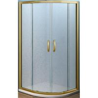 Душевой уголок Good Door Jazze R-120-G-BR 120x80 профиль Бронза стекло матовое