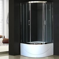 Душевой уголок Royal Bath ВК 90х90 RB90BK-T-CH с поддоном профиль Хром стекло прозрачное