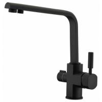 Смеситель для кухни Kaiser Decor 40144-2 Черный мрамор