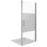 Душевая дверь в нишу Good Door Fantasy DR-100-F-CH 100 профиль Хром стекло прозрачное с рисунком