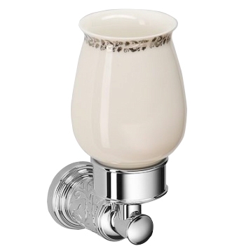 Стакан Schein Carving 7065011 Хром, Белый Стакан Schein Carving 7065011 Хром, Белый