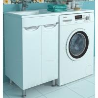 Тумба с раковиной СанТа Лидер 110 L 700260+900112 Белая