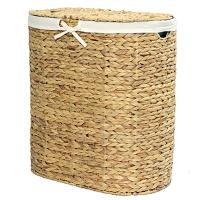 Корзина для белья WasserKRAFT Dill WB-610-L с крышкой Cветло-коричневый