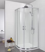 Душевой уголок Bravat Line 90x90 BS090.1201A Профиль хром, стекло прозрачное