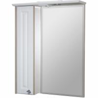 Зеркало со шкафом Mixline Версаль 65 L 535000 с подсветкой Белое дерево