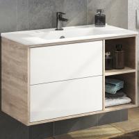 Тумба с раковиной Comforty Гамбург 90 4142225 подвесная Дуб сонома
