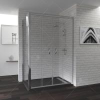 Душевой уголок RGW Passage PA-41 140x90 профиль Хром стекло прозрачное