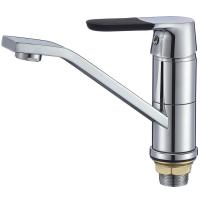 Смеситель для кухни Ростовская Мануфактура Сантехники SL123BL-004F-15 Черный Хром
