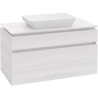 Тумба под раковину Villeroy&Boch Legato 80x55 подвесная с подсветкой Белое дерево