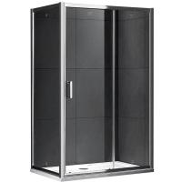 Душевой уголок Gemy S30191E-A100 130х100 профиль Хром стекло прозрачное