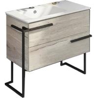 Тумба с раковиной Comforty Дюссельдорф 90 4148007 Дуб дымчатый