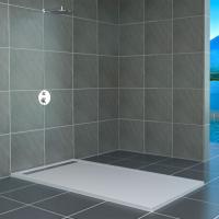 Душевой поддон из искусственного камня RGW STM-108W 80x100x2,5 Белый