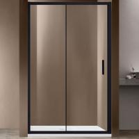 Душевая дверь Vincea Garda VDS-1G130CLB 130x190 профиль Черный стекло прозрачное