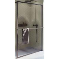 Душевая перегородка Riho Lucid GD400 140 GD414B000 профиль Черный стекло прозрачное