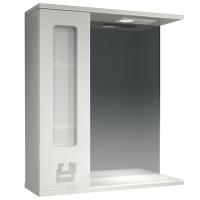 Зеркало со шкафом Какса-А Витраж 62 L 003314 с подсветкой Белое
