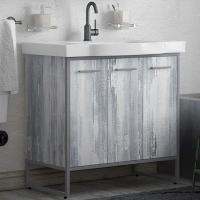 Тумба под раковину Corozo Айрон 90 SD-00000344 Серая