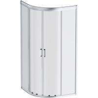 Душевой уголок AM.PM Gem 80х80 W90G-401-080WT радиальный профиль Матовый хром стекло прозрачное