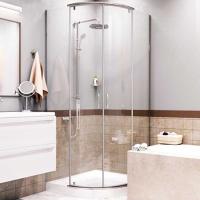 Душевой уголок WasserKRAFT Leine 35P 90x90x200 радиальный Хром