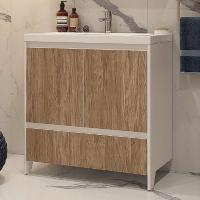 Тумба под раковину Velvex Klaufs 80 tnKLA.80.2D.1Y-617.216 Белая + дерево