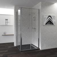 Душевой уголок RGW Passage PA-37 100x100 профиль Хром стекло прозрачное
