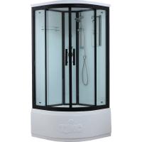 Душевая кабина Timo Standart T-6600 B 100x100 профиль Черный стекло прозрачное