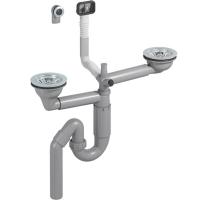 Сифон для кухонной мойки Prevex P-loc PL2-D9CR5-SANT-01 Серый