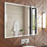 Зеркало Vigo Marta Luxe 70 с подсветкой и часами Хром