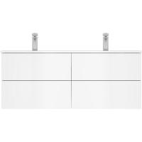 Тумба под две раковины AM.PM Spirit V2.0 121 подвесная Белая