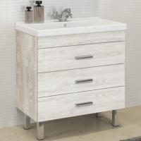 Тумба с раковиной Comforty Никосия 80Н 4142204 Дуб белый