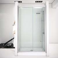 Душевая дверь в нишу Aquanet Alfa NAA6121 150 профиль Хром стекло Прозрачное