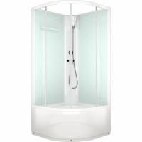 Душевая кабина Domani-Spa Eco Delight 88 High 80x80 DS01EcD88HWCl00 профиль Белый задние стенки Белые