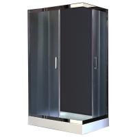 Душевой уголок Royal Bath HP 120х80 RB8120HP-C-CH-L с поддоном профиль Хром стекло матовое