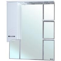 Зеркало со шкафом Bellezza Дрея 75 с подсветкой L Белое