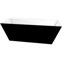 Акриловая ванна BelBagno BB19-NERO/BIA 181x81 без гидромассажа