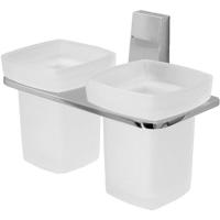 Стакан WasserKRAFT Lopau K-6028D двойной Хром