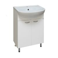 Тумба с раковиной Runo Уют 55 Белая