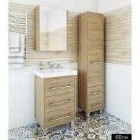 Зеркальный шкаф Sanflor Ларго 60 L Н0000000022 Швейцарский вяз