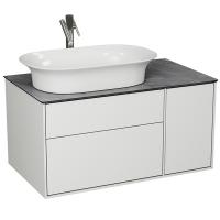 Тумба под раковину Diborg Elise 90 77.7246 подвесная Белый глянец