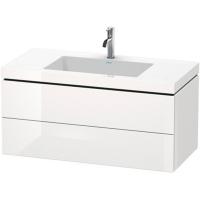 Тумба с раковиной Duravit L-Cube 100 LC6928O2222 подвесная Белый глянец