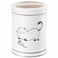 Держатель для зубных щеток Fora Happy Cats FOR-HC042 Черно-белый