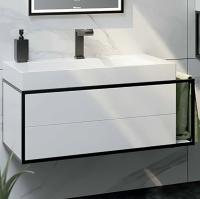 Тумба под раковину Aqwella Clarberg Logic 100 L LOG0110L подвесная Белая